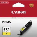 ראש דיו קנון צהוב CANON CLI551Y 0.3K