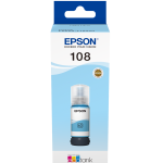 בקבוק דיו כחול בהיר 108 ECOTANK LIGHT CYAN INK BOTTLE