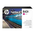 מילוי דיו מגנטה HP 843C C1Q67A 400ML PW XL